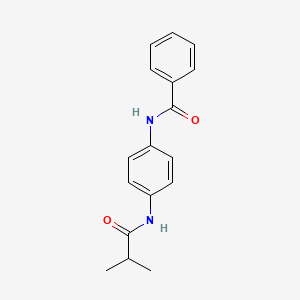 molecular formula C17H18N2O2 B5726603 N-[4-(isobutyrylamino)phenyl]benzamide 