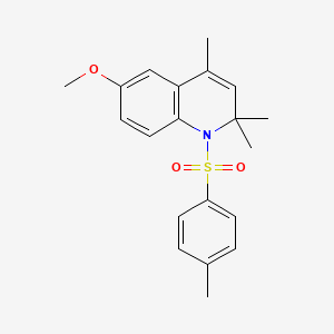 molecular formula C20H23NO3S B5726614 6-methoxy-2,2,4-trimethyl-1-[(4-methylphenyl)sulfonyl]-1,2-dihydroquinoline CAS No. 5310-66-7