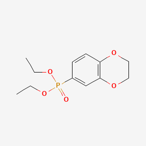 B572665 Diethyl 2,3-dihydrobenzo[b][1,4]dioxin-6-ylphosphonate CAS No. 1228992-73-1
