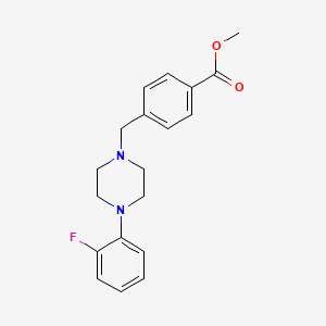 molecular formula C19H21FN2O2 B5726654 methyl 4-{[4-(2-fluorophenyl)-1-piperazinyl]methyl}benzoate 
