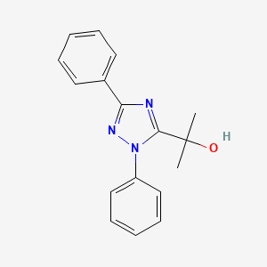 molecular formula C17H17N3O B5726655 2-(1,3-diphenyl-1H-1,2,4-triazol-5-yl)-2-propanol 