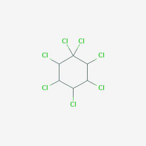 molecular formula C6H5Cl7 B057267 1,1,2,3,4,5,6-七氯环己烷 CAS No. 707-55-1