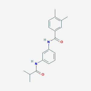 molecular formula C19H22N2O2 B5726703 N-[3-(isobutyrylamino)phenyl]-3,4-dimethylbenzamide 