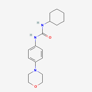 molecular formula C17H25N3O2 B5726710 N-cyclohexyl-N'-[4-(4-morpholinyl)phenyl]urea 