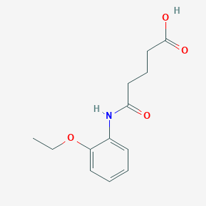 molecular formula C13H17NO4 B5726735 5-[(2-ethoxyphenyl)amino]-5-oxopentanoic acid 