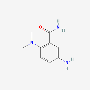 molecular formula C9H13N3O B572676 5-Amino-2-(dimethylamino)benzamide CAS No. 1226805-88-4