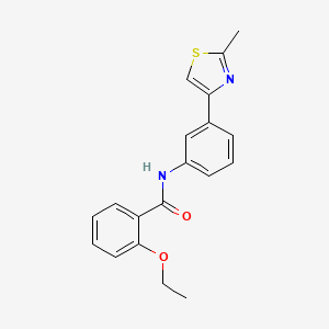 molecular formula C19H18N2O2S B5726760 2-ethoxy-N-[3-(2-methyl-1,3-thiazol-4-yl)phenyl]benzamide 