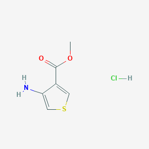 molecular formula C6H8ClNO2S B057268 4-氨基噻吩-3-羧酸甲酯盐酸盐 CAS No. 39978-14-8