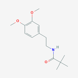 molecular formula C15H23NO3 B5726805 N-[2-(3,4-dimethoxyphenyl)ethyl]-2,2-dimethylpropanamide CAS No. 42600-75-9