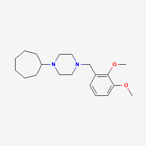 molecular formula C20H32N2O2 B5726813 1-cycloheptyl-4-(2,3-dimethoxybenzyl)piperazine 