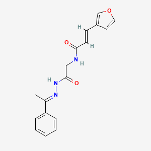 molecular formula C17H17N3O3 B5726834 3-(3-furyl)-N-{2-oxo-2-[2-(1-phenylethylidene)hydrazino]ethyl}acrylamide 