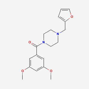 molecular formula C18H22N2O4 B5726851 1-(3,5-dimethoxybenzoyl)-4-(2-furylmethyl)piperazine 