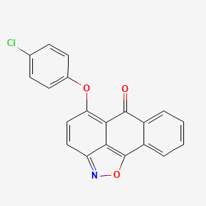 molecular formula C20H10ClNO3 B5726861 5-(4-chlorophenoxy)-6H-anthra[1,9-cd]isoxazol-6-one 