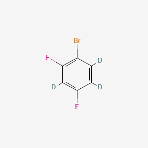 molecular formula C6H3BrF2 B572687 1-Bromo-2,4-difluorobenzene-d3 CAS No. 1219803-87-8