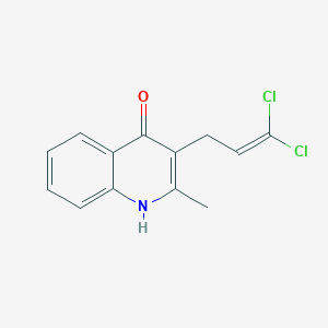 molecular formula C13H11Cl2NO B5726923 3-(3,3-dichloro-2-propen-1-yl)-2-methyl-4-quinolinol 