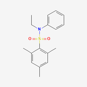 molecular formula C17H21NO2S B5726925 N-ethyl-2,4,6-trimethyl-N-phenylbenzenesulfonamide 