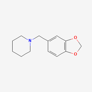 molecular formula C13H17NO2 B5726947 1-(1,3-benzodioxol-5-ylmethyl)piperidine 