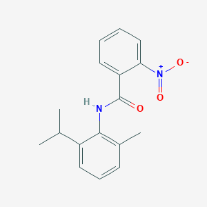molecular formula C17H18N2O3 B5726950 N-(2-isopropyl-6-methylphenyl)-2-nitrobenzamide 