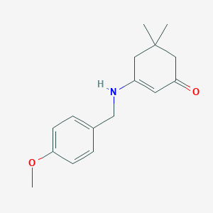 molecular formula C16H21NO2 B5726975 3-[(4-methoxybenzyl)amino]-5,5-dimethyl-2-cyclohexen-1-one 