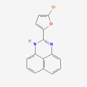 molecular formula C15H9BrN2O B5726979 2-(5-bromo-2-furyl)-1H-perimidine 