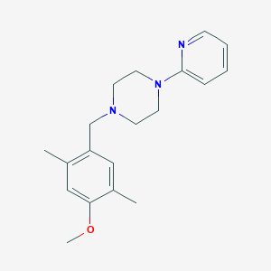 molecular formula C19H25N3O B5726988 1-(4-methoxy-2,5-dimethylbenzyl)-4-(2-pyridinyl)piperazine 