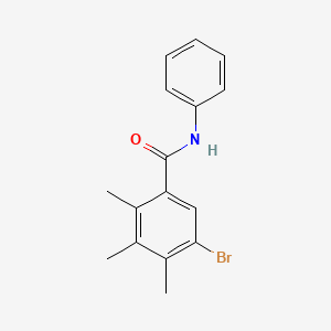 molecular formula C16H16BrNO B5727003 5-bromo-2,3,4-trimethyl-N-phenylbenzamide 