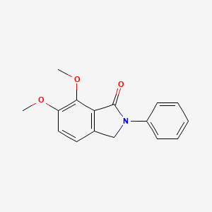 molecular formula C16H15NO3 B5727006 6,7-dimethoxy-2-phenyl-1-isoindolinone 