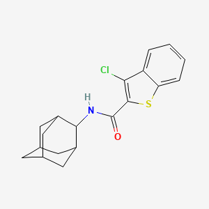 molecular formula C19H20ClNOS B5727038 N-2-adamantyl-3-chloro-1-benzothiophene-2-carboxamide 