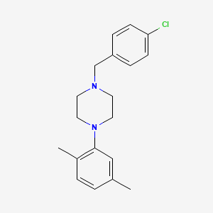 1-(4-chlorobenzyl)-4-(2,5-dimethylphenyl)piperazine