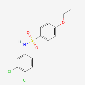 molecular formula C14H13Cl2NO3S B5727062 N-(3,4-dichlorophenyl)-4-ethoxybenzenesulfonamide 