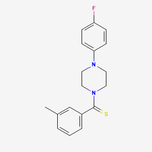 molecular formula C18H19FN2S B5727082 1-(4-fluorophenyl)-4-[(3-methylphenyl)carbonothioyl]piperazine 