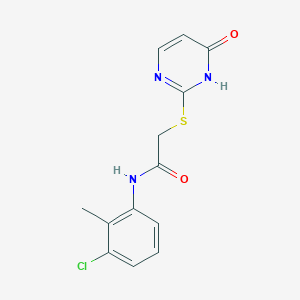 molecular formula C13H12ClN3O2S B5727107 N-(3-chloro-2-methylphenyl)-2-[(4-hydroxy-2-pyrimidinyl)thio]acetamide 