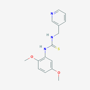 molecular formula C15H17N3O2S B5727110 N-(2,5-dimethoxyphenyl)-N'-(3-pyridinylmethyl)thiourea 