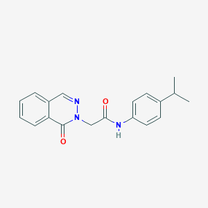 molecular formula C19H19N3O2 B5727117 N-(4-isopropylphenyl)-2-(1-oxo-2(1H)-phthalazinyl)acetamide 