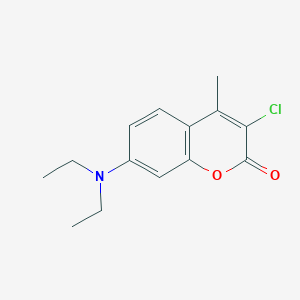 molecular formula C14H16ClNO2 B5727182 3-chloro-7-(diethylamino)-4-methyl-2H-chromen-2-one 
