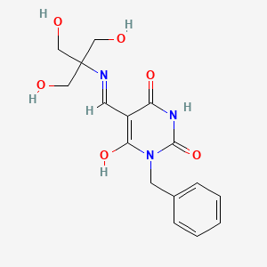 1-benzyl-5-({[2-hydroxy-1,1-bis(hydroxymethyl)ethyl]amino}methylene)-2,4,6(1H,3H,5H)-pyrimidinetrione
