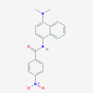 molecular formula C19H17N3O3 B5727221 N-[4-(dimethylamino)-1-naphthyl]-4-nitrobenzamide 