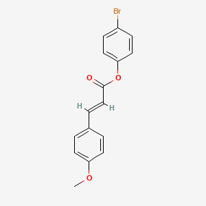 molecular formula C16H13BrO3 B5727230 4-bromophenyl 3-(4-methoxyphenyl)acrylate 