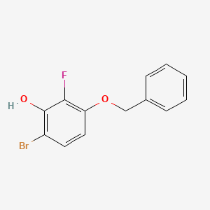B572729 3-(Benzyloxy)-6-bromo-2-fluorophenol CAS No. 1228956-98-6
