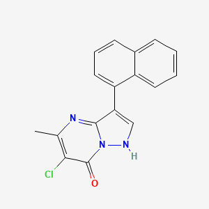molecular formula C17H12ClN3O B5727407 6-chloro-5-methyl-3-(1-naphthyl)pyrazolo[1,5-a]pyrimidin-7(4H)-one 