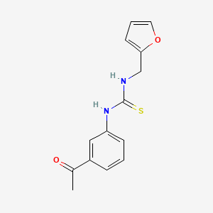 molecular formula C14H14N2O2S B5727412 N-(3-acetylphenyl)-N'-(2-furylmethyl)thiourea 