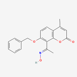 molecular formula C19H17NO4 B5727500 7-(benzyloxy)-8-(N-hydroxyethanimidoyl)-4-methyl-2H-chromen-2-one 