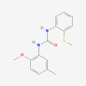 molecular formula C16H18N2O2S B5727505 N-(2-methoxy-5-methylphenyl)-N'-[2-(methylthio)phenyl]urea 