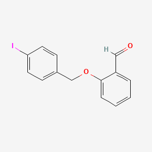 molecular formula C14H11IO2 B5727512 2-[(4-iodobenzyl)oxy]benzaldehyde 