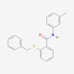 molecular formula C21H19NOS B5727561 2-(benzylthio)-N-(3-methylphenyl)benzamide 
