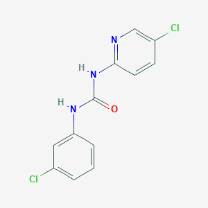 molecular formula C12H9Cl2N3O B5727576 N-(3-chlorophenyl)-N'-(5-chloro-2-pyridinyl)urea 