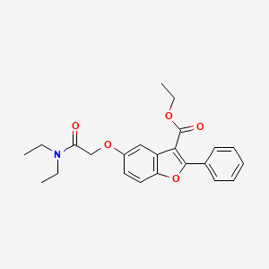 molecular formula C23H25NO5 B5727583 ethyl 5-[2-(diethylamino)-2-oxoethoxy]-2-phenyl-1-benzofuran-3-carboxylate 