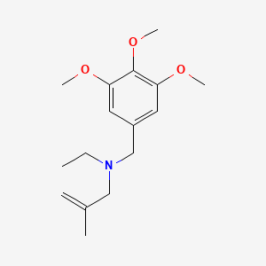molecular formula C16H25NO3 B5727605 N-ethyl-2-methyl-N-(3,4,5-trimethoxybenzyl)-2-propen-1-amine 