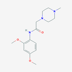 molecular formula C15H23N3O3 B5727611 N-(2,4-dimethoxyphenyl)-2-(4-methyl-1-piperazinyl)acetamide 