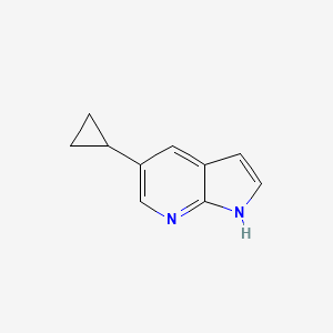 molecular formula C10H10N2 B572763 5-cyclopropyl-1H-pyrrolo[2,3-b]pyridine CAS No. 1254567-75-3
